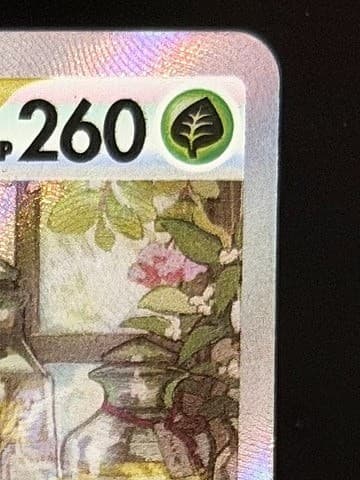 Top right corner closeup